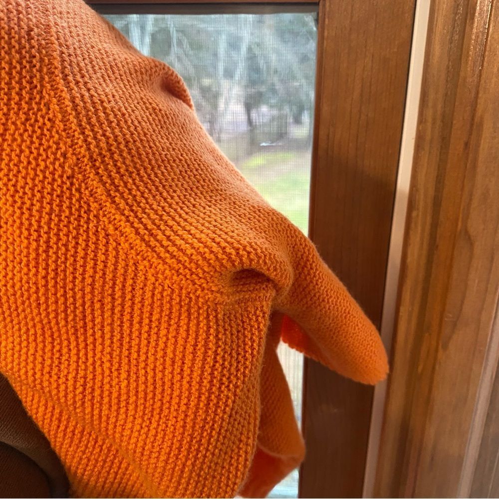 J.Jill Orange Cowlneck Sweater - Picture 6 of 6